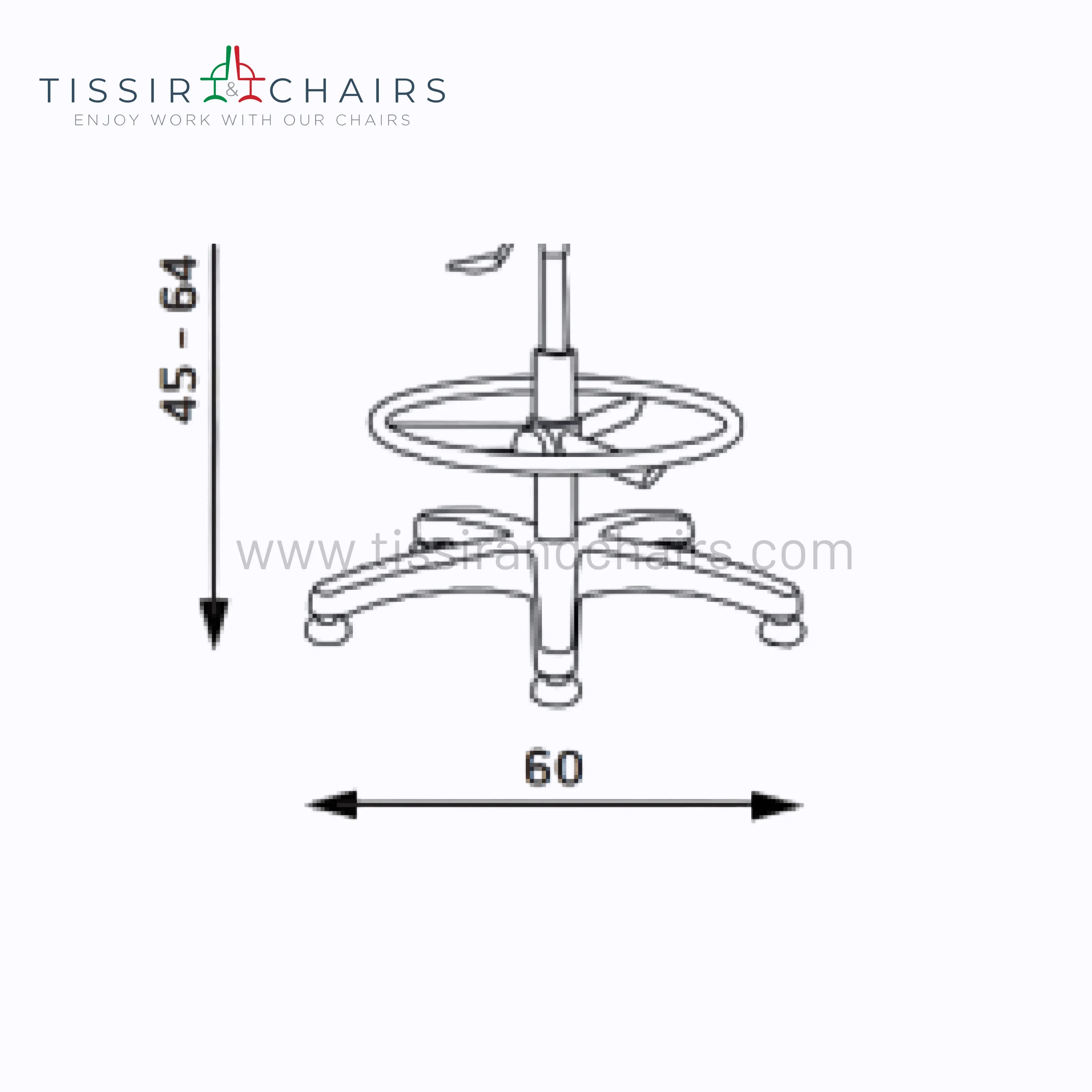 Tabouret Tulip sans dossier